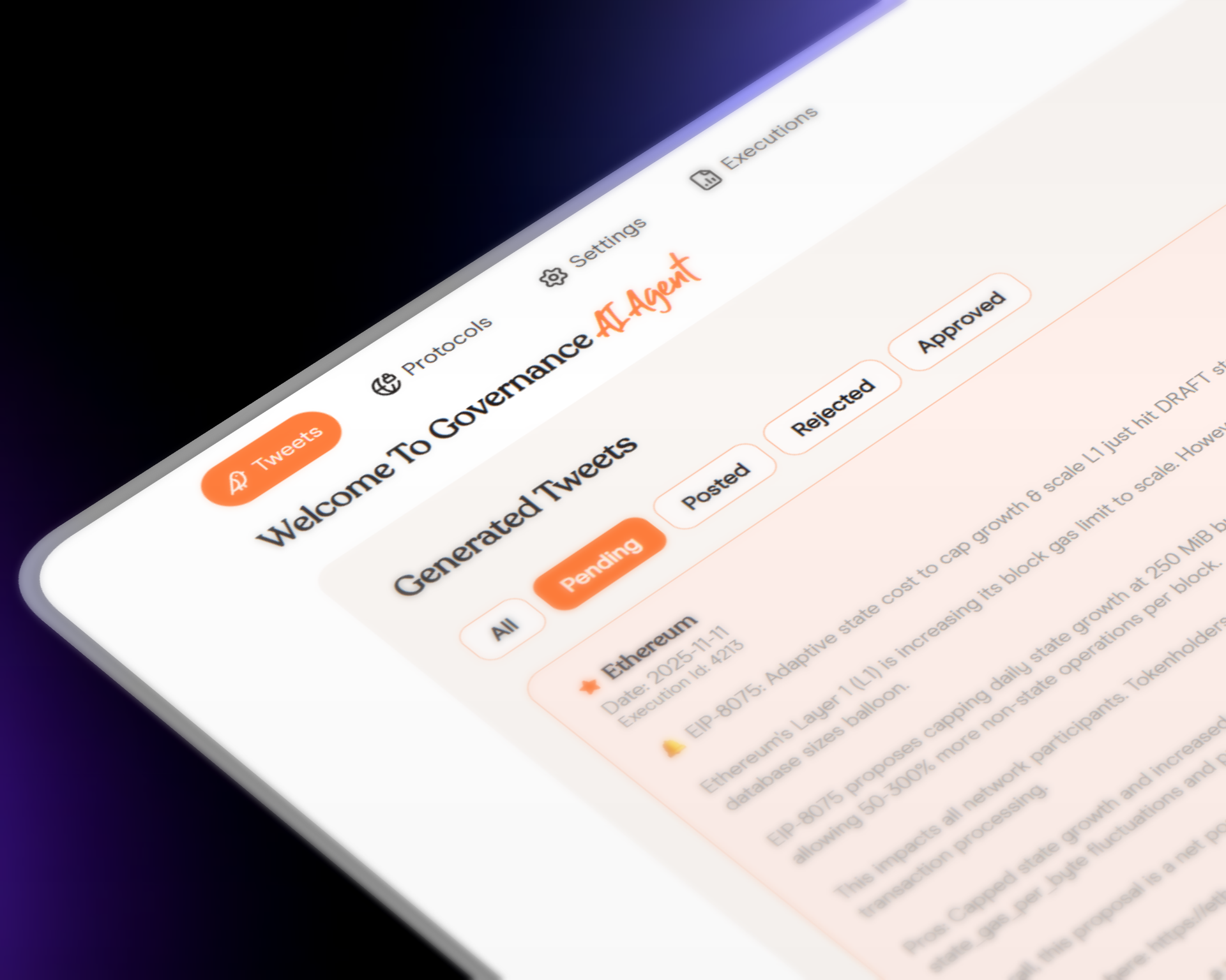 Dashboard Interface